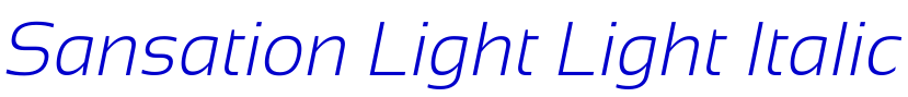Sansation Light Light Italic 字体